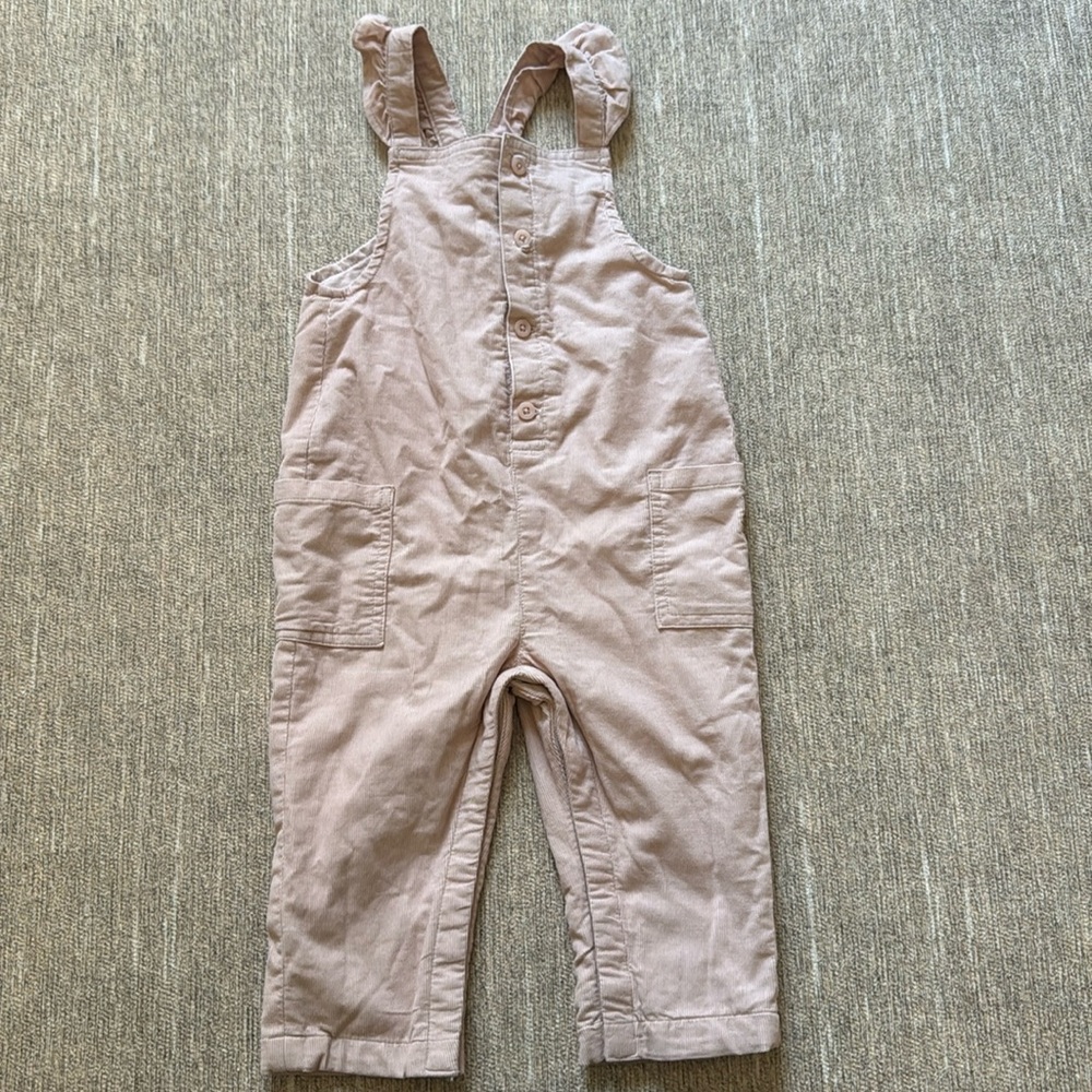 NWOT BabyGap Courduroy Blush Overalls, 12-18M
